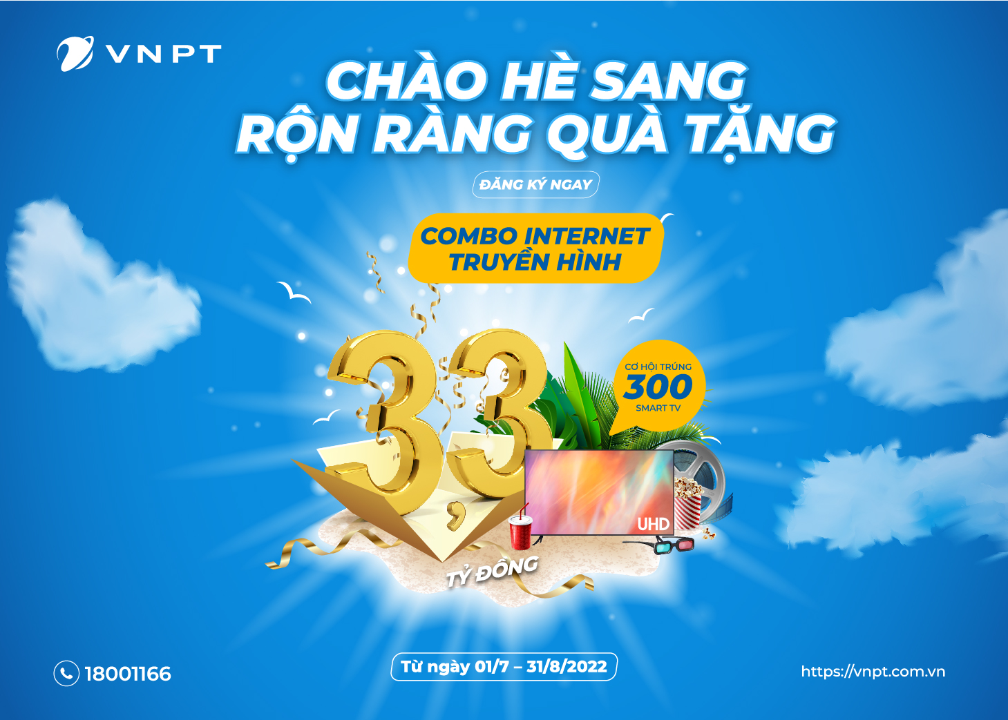 Cơ hội trúng 300 Smart TV khi đăng ký truyền hình MyTV