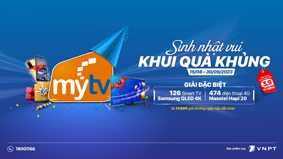 “Sinh nhật vui - Khui quà khủng”, truyền hình MyTV tri ân khách hàng